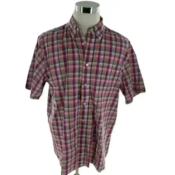 Daniel Cremieux Other - Daniel Cremieux Men's Button Up 100% Cotton Short Sleeves Shirt Size XL